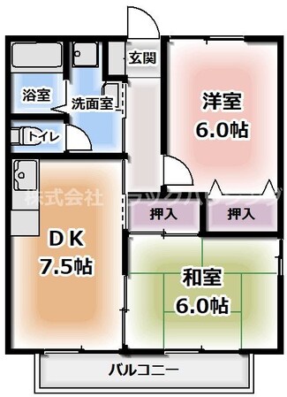 コスモコート東の物件間取画像